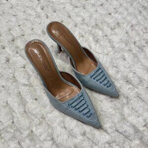 Denim Kitten Heels